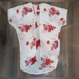 Live 4 Truth grey floral sheer kimono